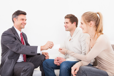 couple with a male consultant